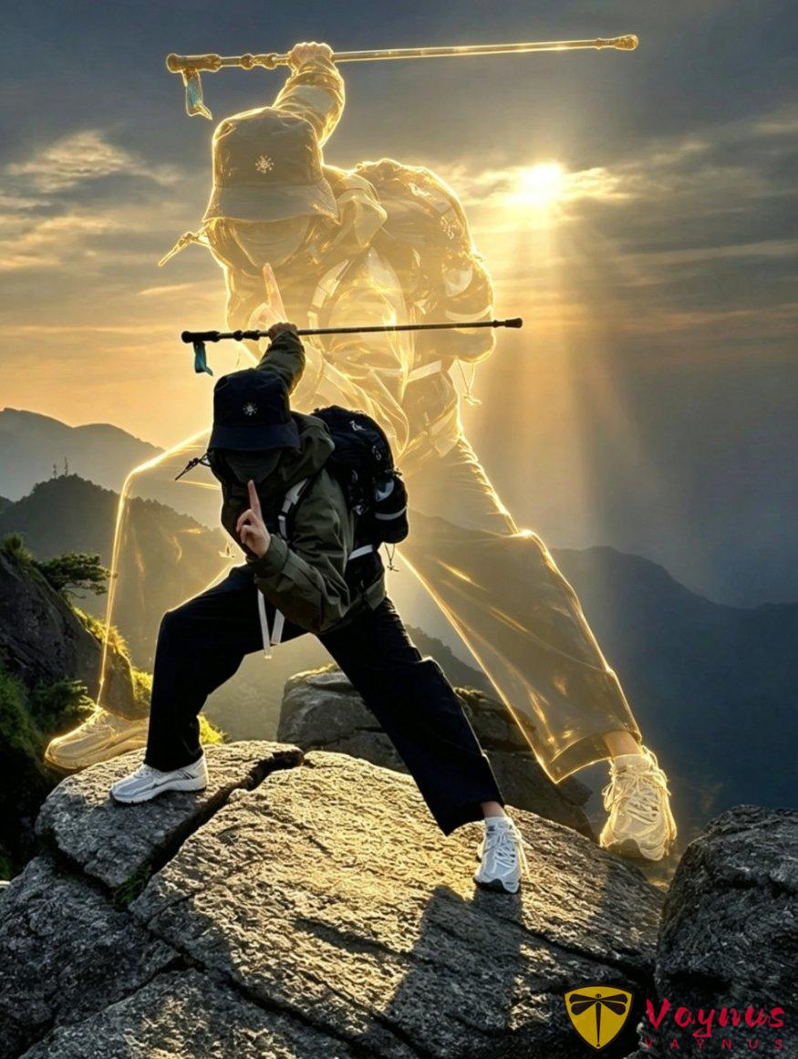 爆火的“法天象地雙重曝光”登山照太酷啦!手殘黨也能輕鬆get(附教程)