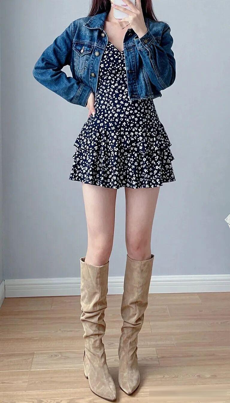 冷暖皮女生如何选适合自己的短裙和长裙搭配?