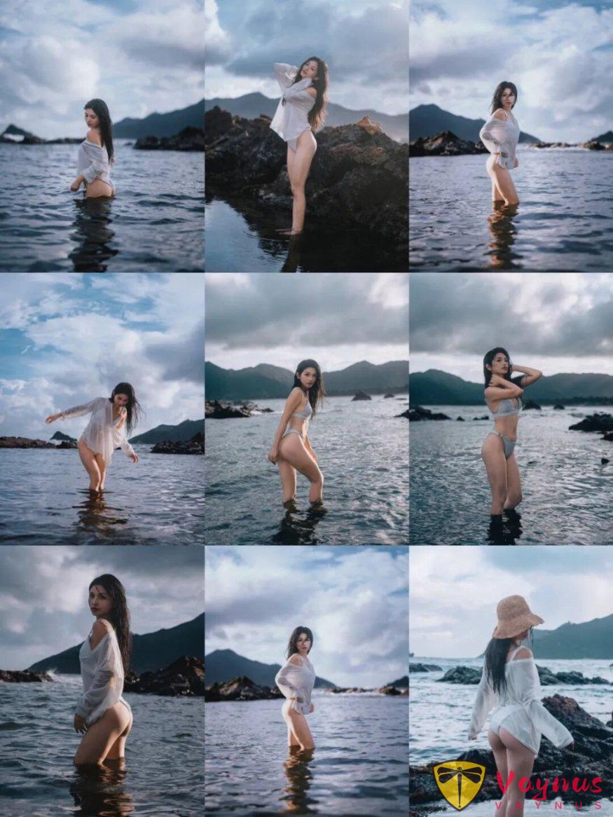 海边比基尼写真，8个高级感姿势，拍照不尴尬，自信大方显身材
