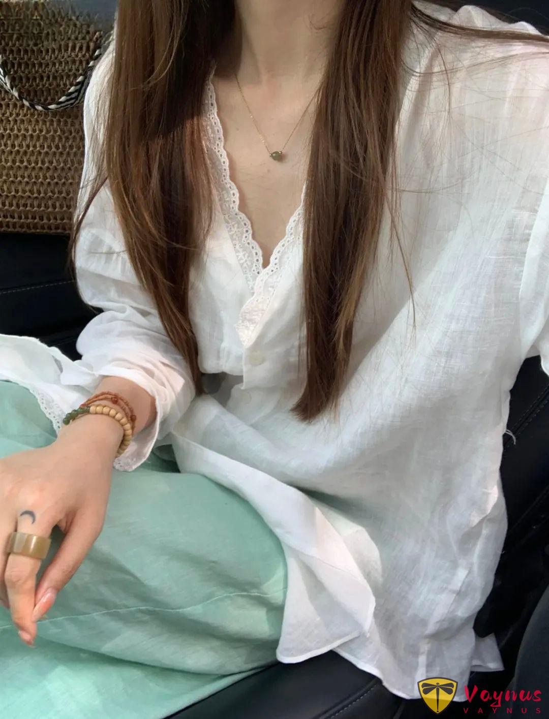好温柔的浅绿色穿搭