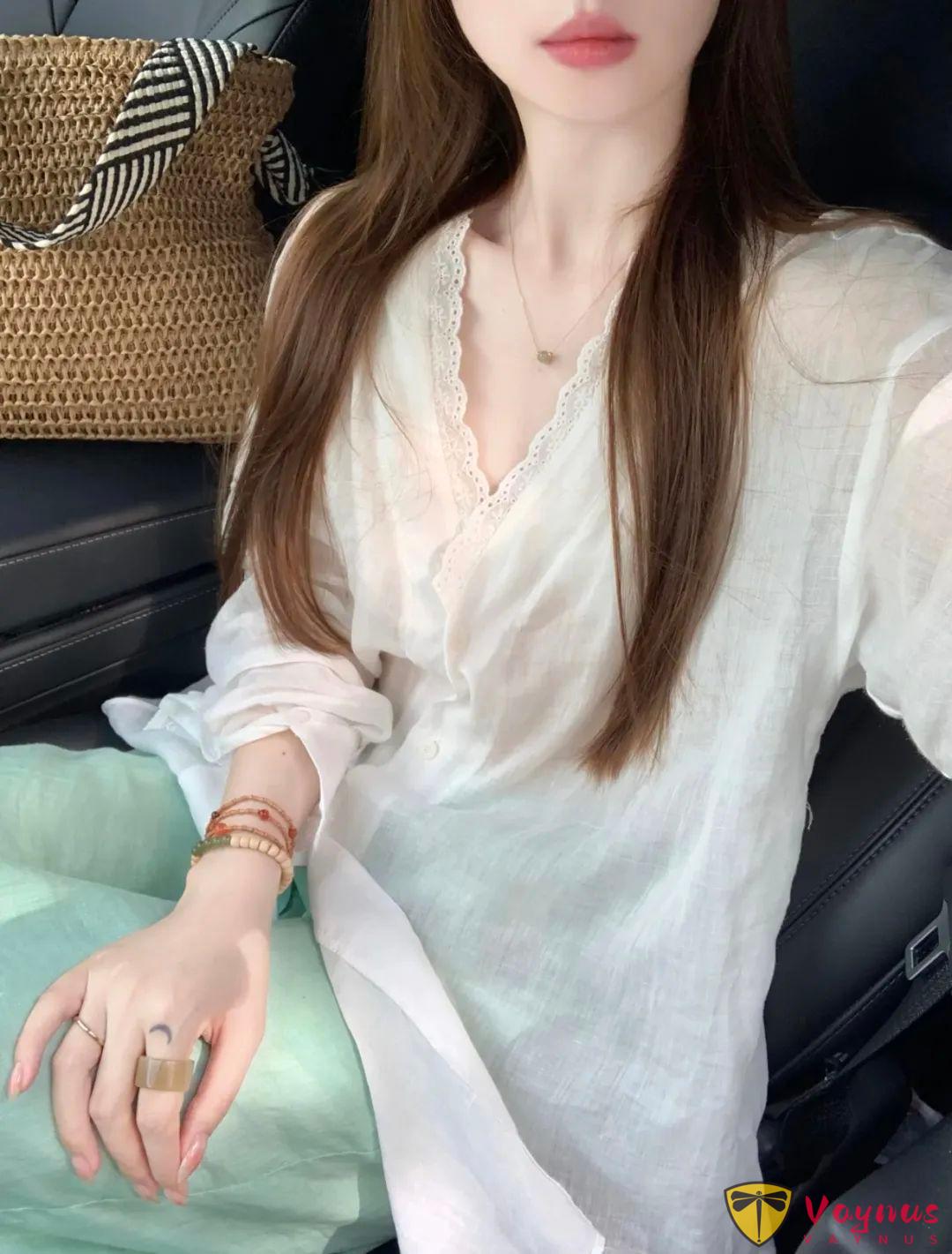 好温柔的浅绿色穿搭