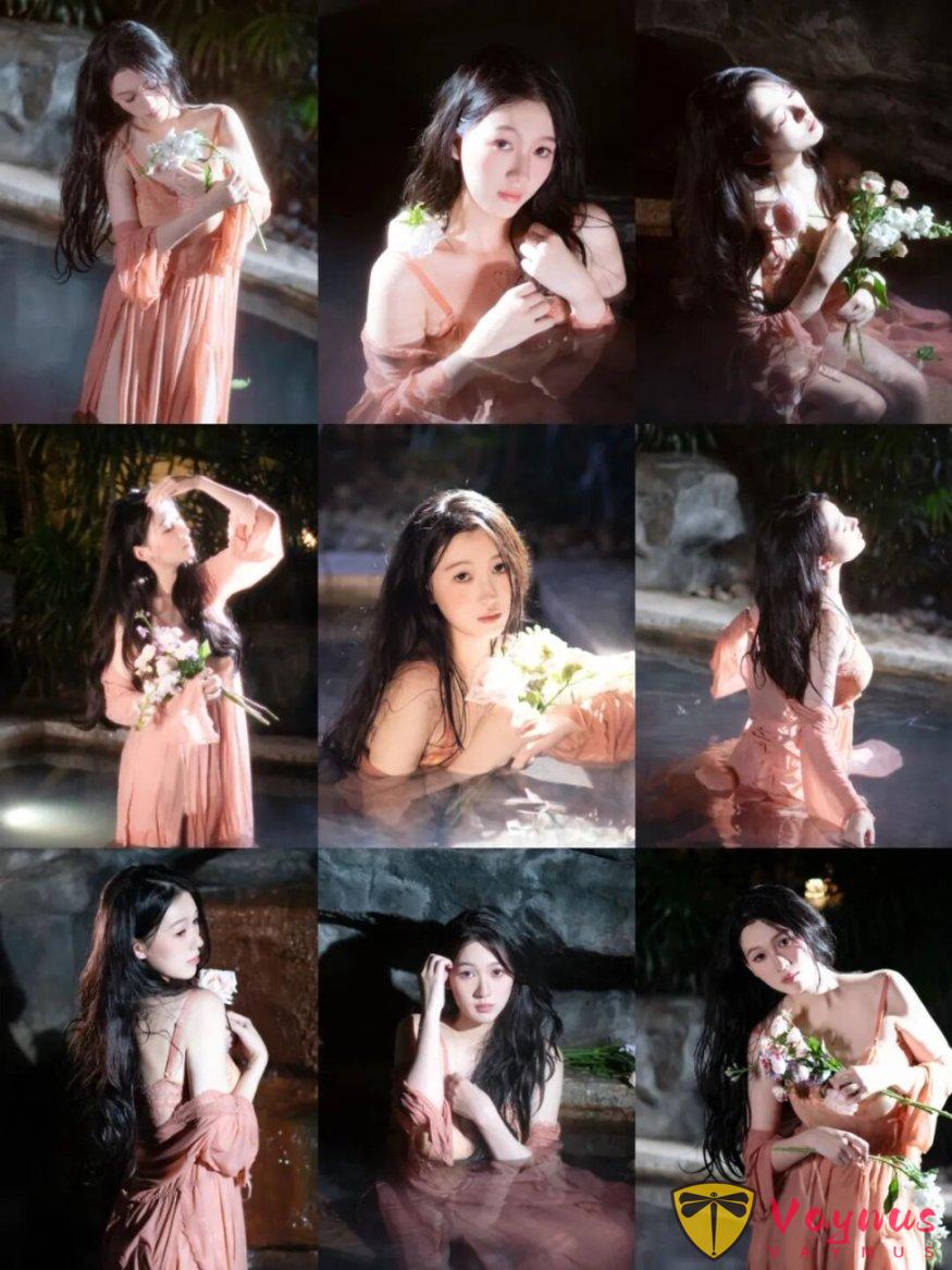 冬天泡溫泉，9個拍照姿勢，高階耐看顯膚白，原圖直出生動又唯美