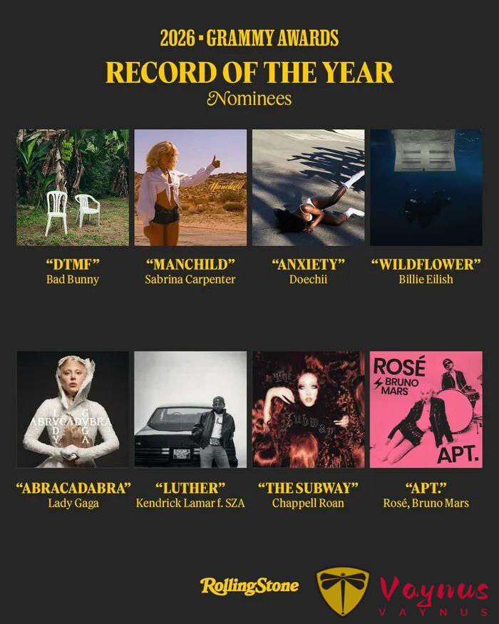 全程高能！2026格萊美紅毯名場面刷屏！Lady Gaga、Rosé紅毯同框