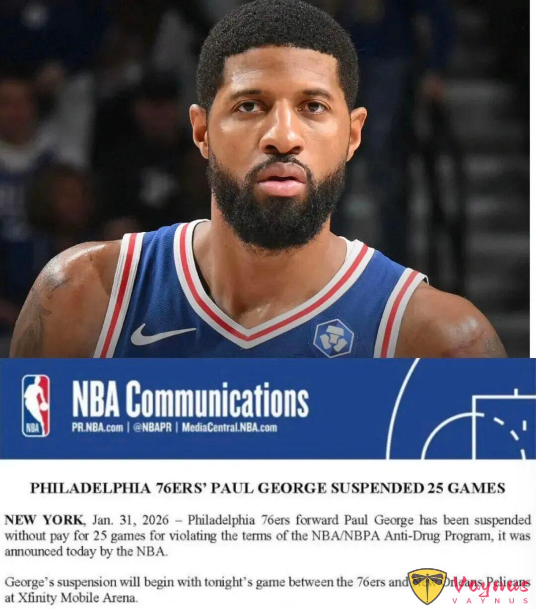 罰款1200萬！禁賽25場！保羅喬治，天塌了！