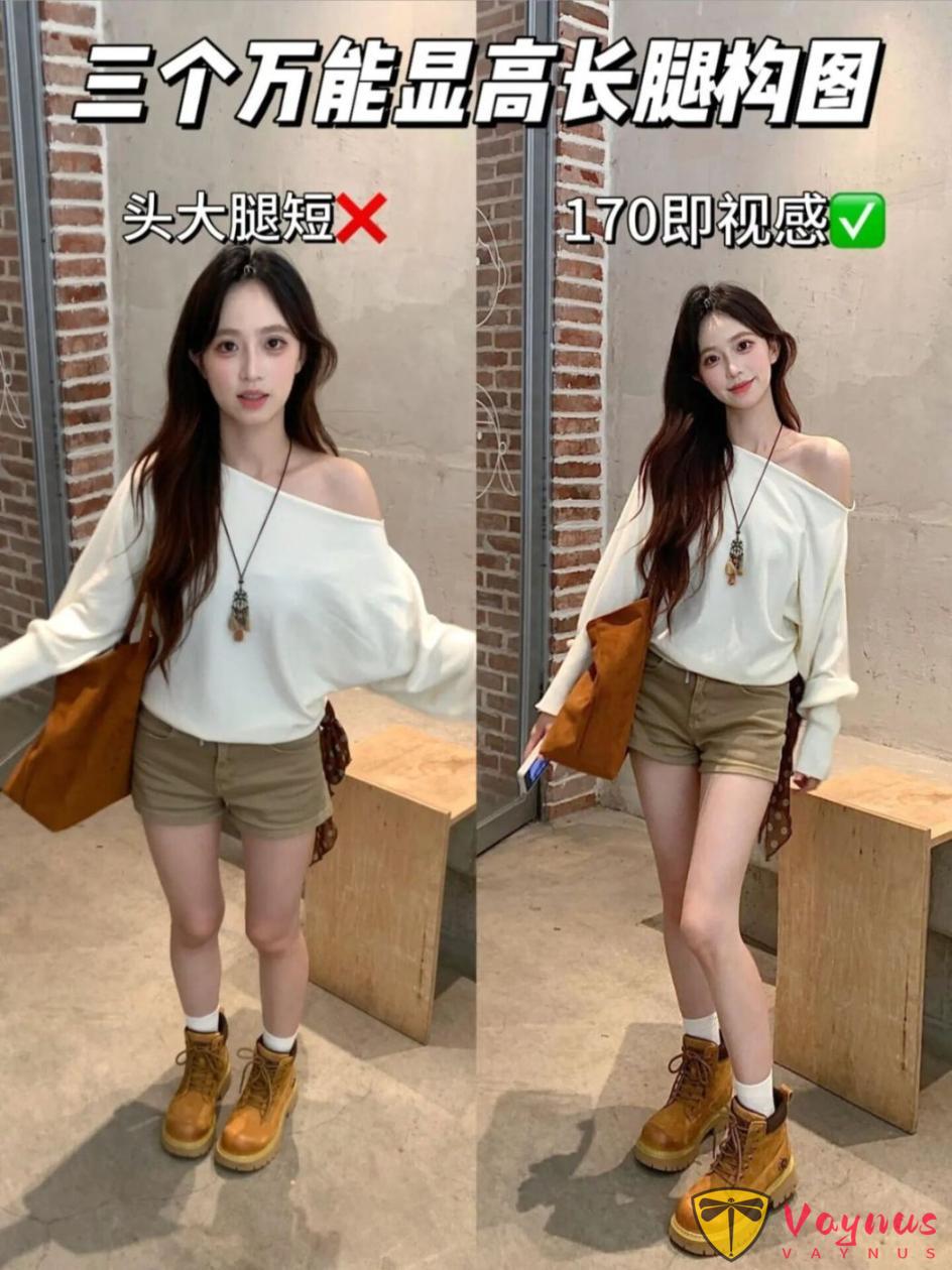 如何拍照显高显瘦？3种方法让你告别又矮头又大，照片立马显高显瘦显腿长！