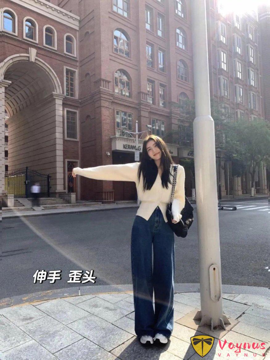 旅遊拍照，動作越大越出片，漂亮氣質又甜美，浪漫顯高顯身材