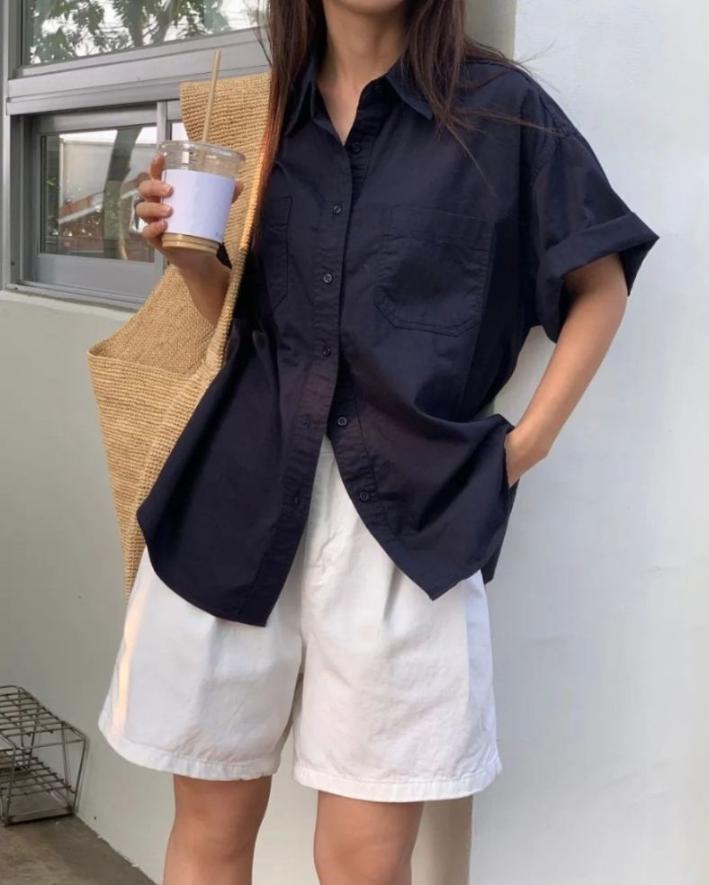 藏藍色襯衣怎麼搭