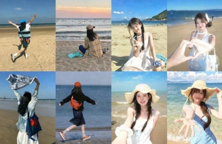海边氛围拍照5招：白裙+逆光=直出电影剧照