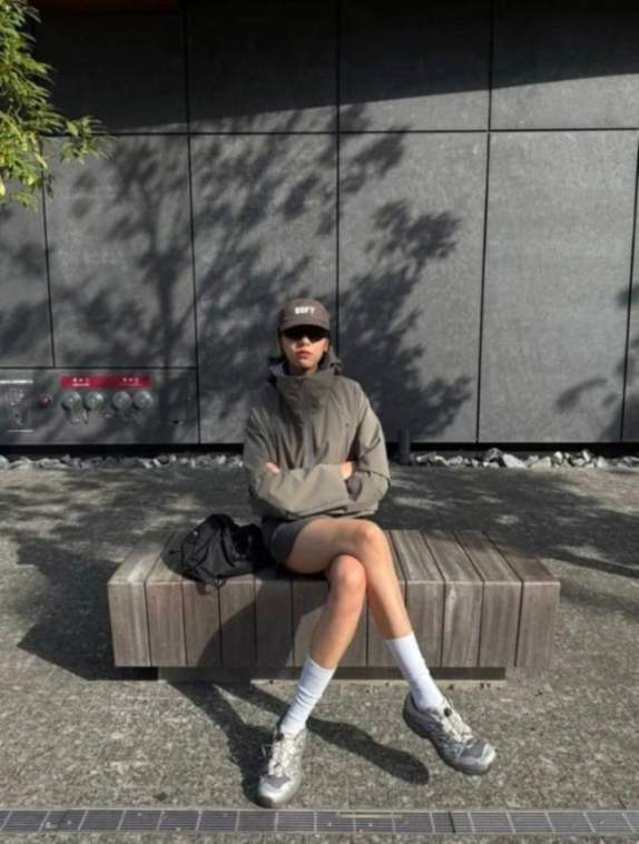 冲锋衣套装的时髦穿搭