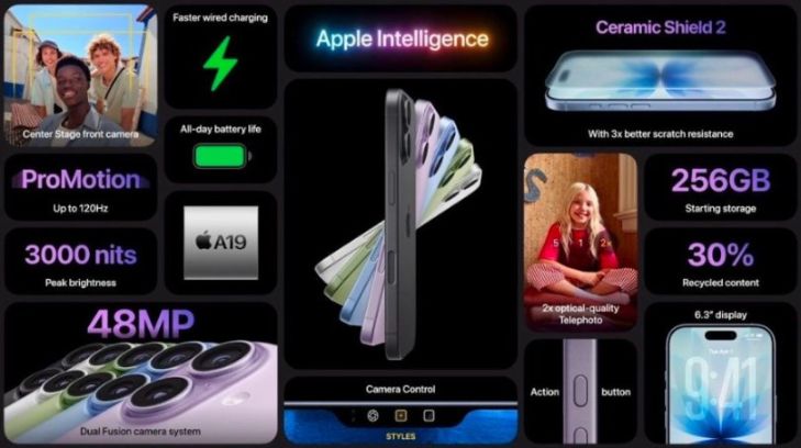 iPhone 17 终于支持高刷，搭载 A19 仿生芯片
