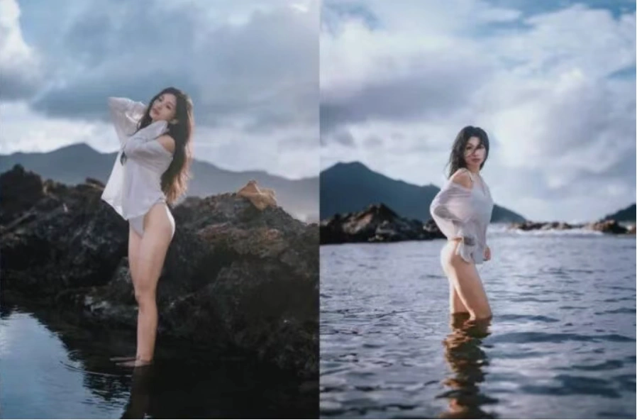 海边比基尼写真，8个高级感姿势，拍照不尴尬，自信大方显身材