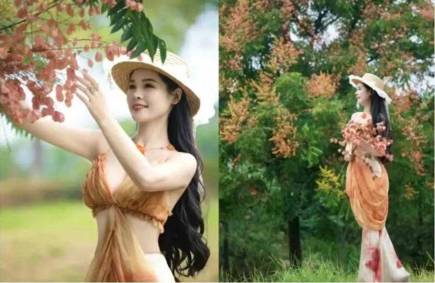 9个秋日栾树拍照姿势，温柔又出片，拍出电影感的浪漫油画大片