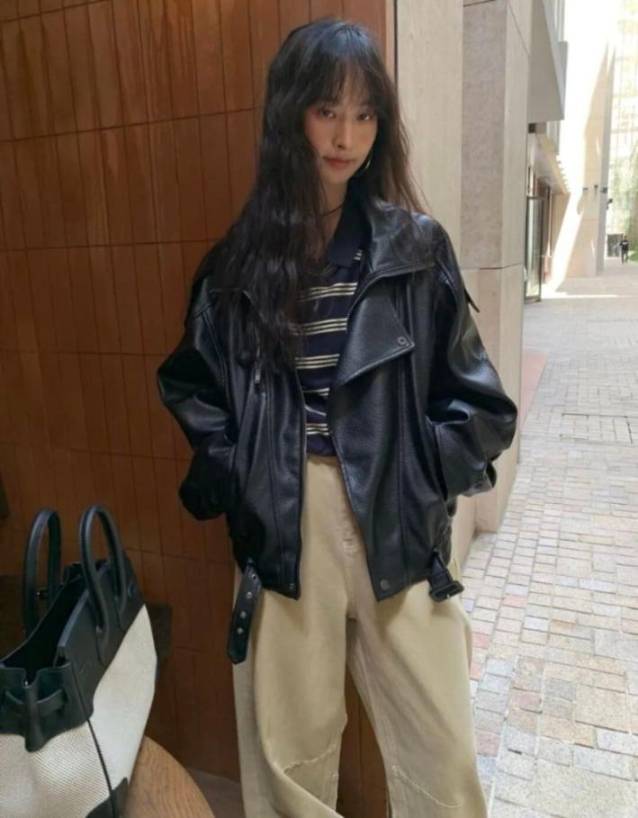 黑色皮衣的高階感穿搭靈感