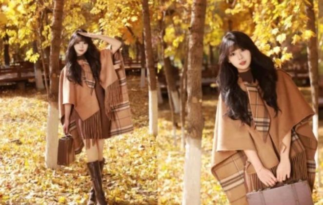 9个秋天枫叶拍照姿势,温柔又高级,轻松拍出浪漫的油画感大片