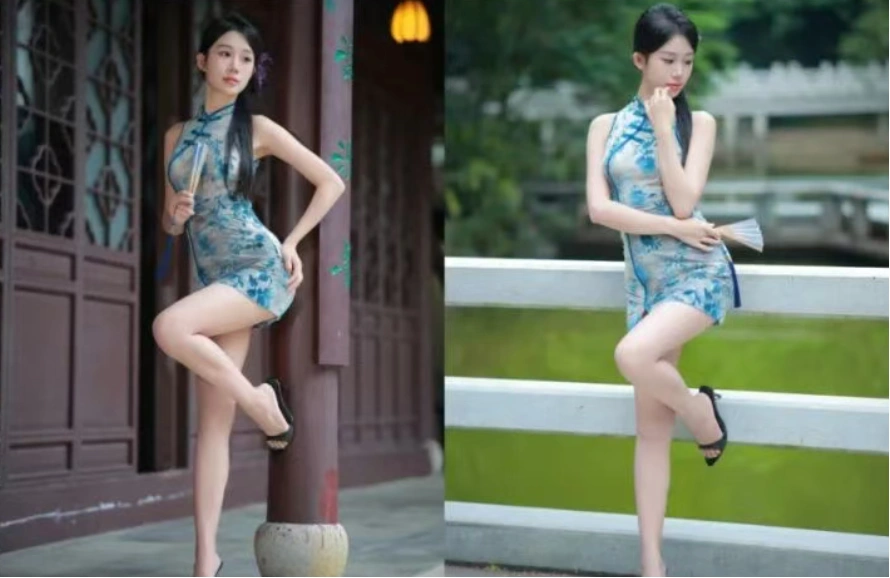 9个旗袍拍照姿势，一秒变身江南小妖精，又纯又媚，太绝了
