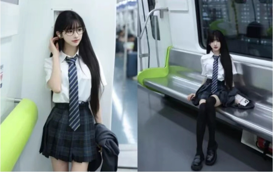 誰的DNA動了！9個地鐵JK拍照姿勢，秒變漫撕感少女，超出片