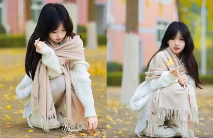 秋日银杏拍照，9个i人姿势，温柔又治愈，漂亮唯美宛如白月光