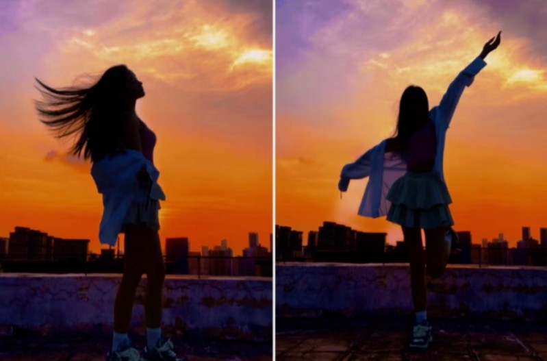 绝美落日剪影，8个夕阳拍照姿势，把温柔和浪漫焊在身上！