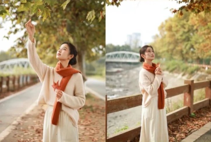 秋天限定！9个梧桐拍照姿势，浪漫唯美，独属于秋日的文艺氛围大片