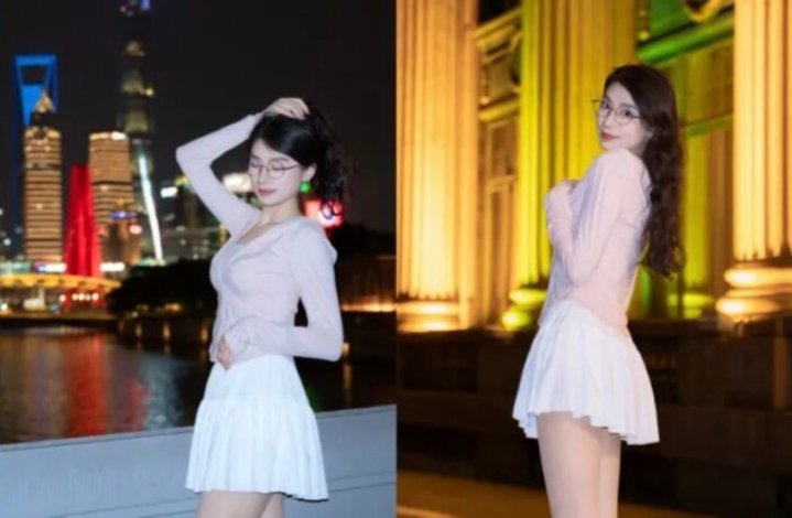 夜景闪光灯拍照，9个姿势，秒变少女感甜妹，漂亮迷人还显白