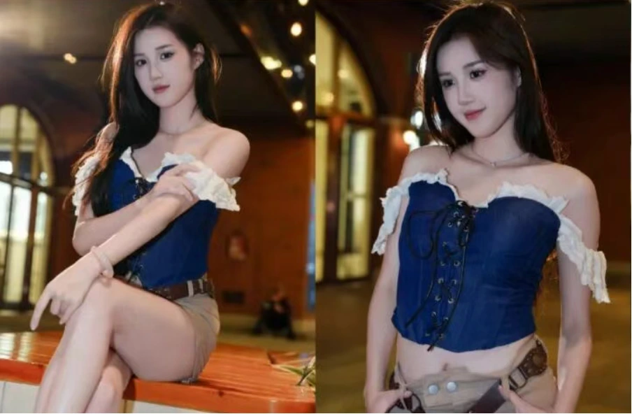 夜景人像，原图直出！学会这几个仰拍姿势，轻松拍出逆天大长腿