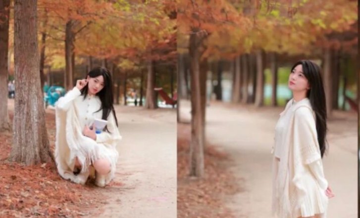 錯過等一年，最美水杉紅了！9個拍照姿勢，原圖直出美哭了