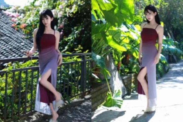 9個開叉長裙拍照姿勢，優雅貴氣顯身材，嫵媚撩人又有韻味