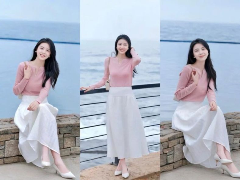 半身长裙拍照，7个姿势，温柔优雅显气质，好看上镜又出片