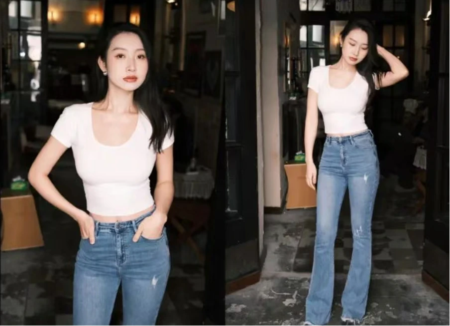 日常穿牛仔褲,學幾個萬能拍照動作!好看顯瘦顯身材,時髦又顯白
