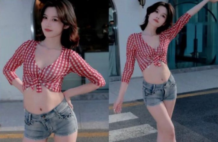 牛仔辣妹，高级性感写真！9个动作，自信大方秀身材，拍出大长腿