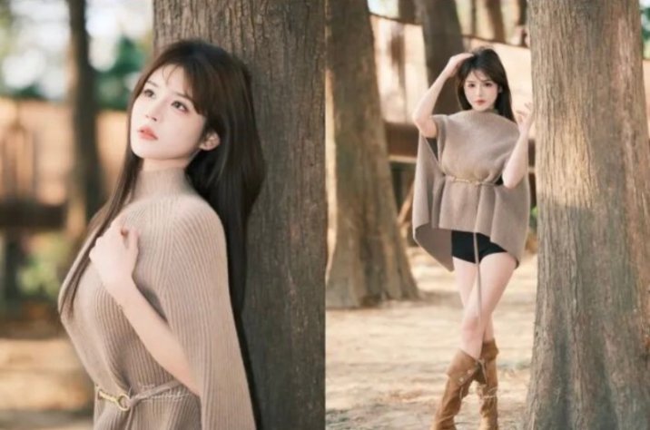 冬天穿毛衣，学几个户外拍照姿势，简约大气不落俗，慵懒随性显气质