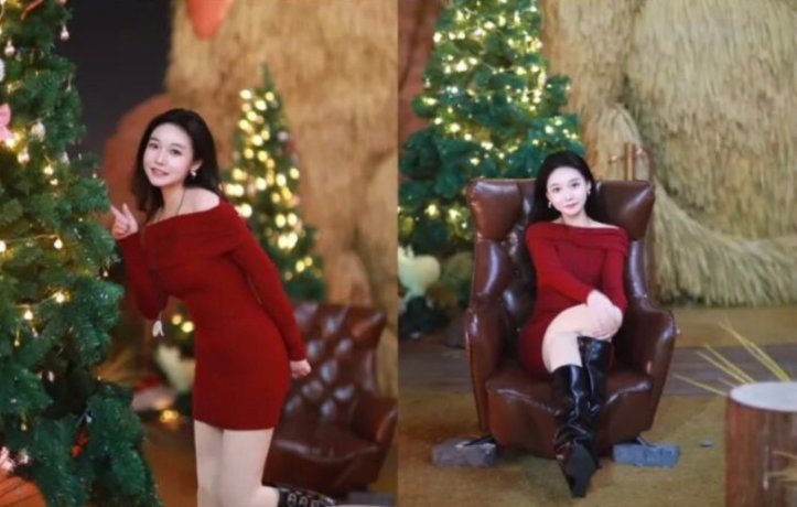 红色战袍怎么拍?9个显身材拍照动作,性感又不失优雅,美疯了