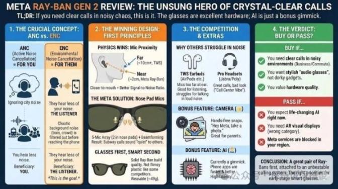 通話質量的第一性原理:為什麼我選了Meta Ray-Ban