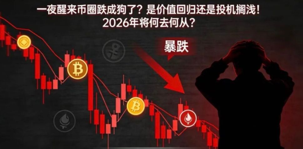 一夜醒来币圈跌成狗了！是价值回归还是投机搁浅？2026年将何去何从？