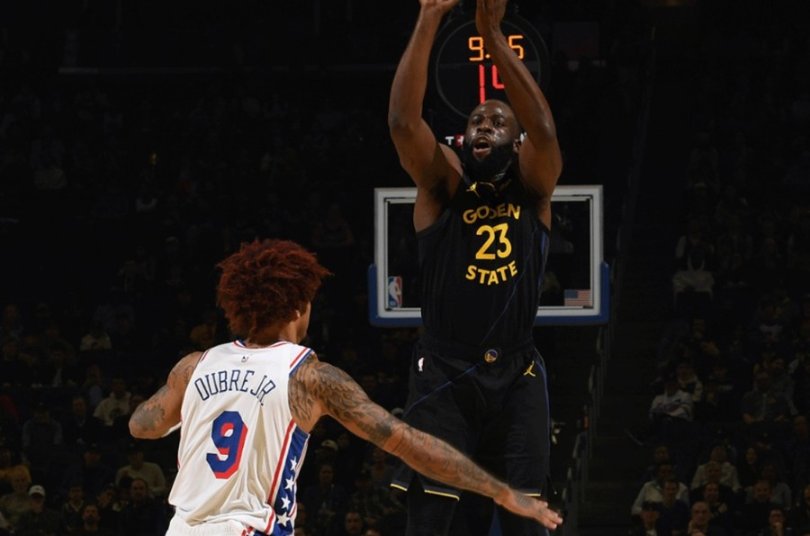 埃奇库姆25+7+7，76人八人上双大胜勇士，沃特福德16分8板，马克西14分，霍福德10分，格林6分7板