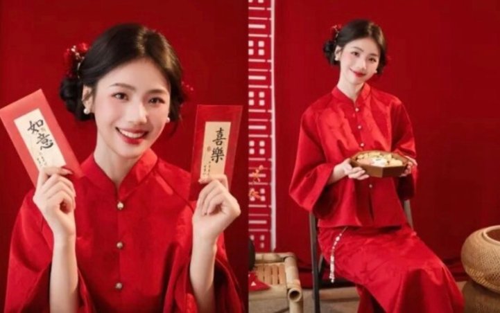 9个红红火火的开年拍照姿势，新年这样拍，好运一整年