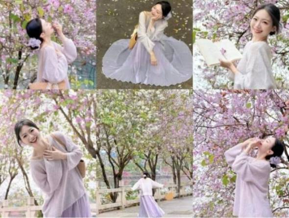 紫荆花这样拍绝了！6个拍照姿势，春日氛围拉满，谁拍谁漂亮出片！