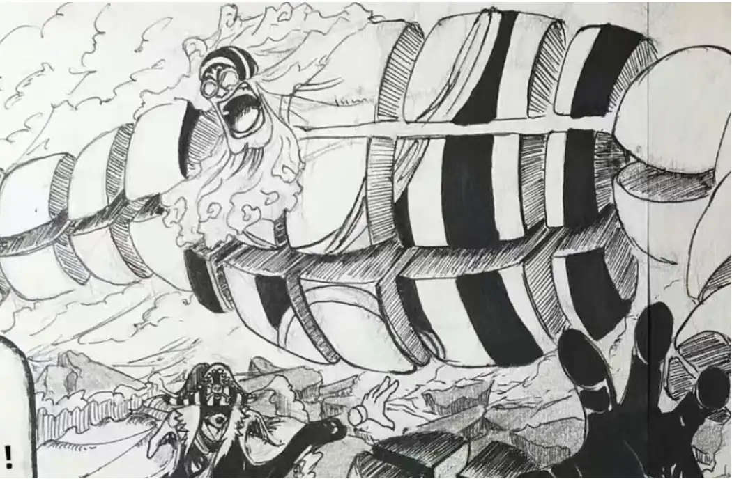 海贼王1180话:伊姆大人找到路飞和洛基,小丑巴基秒杀巴杰斯