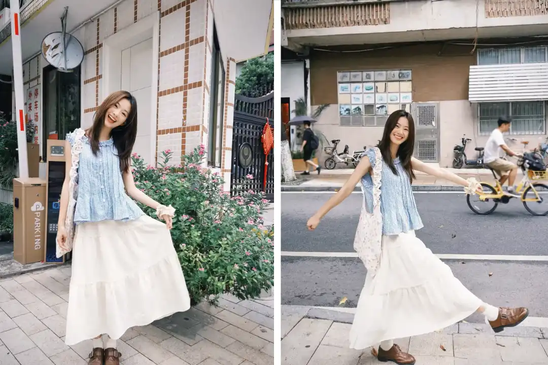 6個穿裙子拍照姿勢，自由鬆弛不做作，甜妹氛圍拉滿，誰拍誰好看
