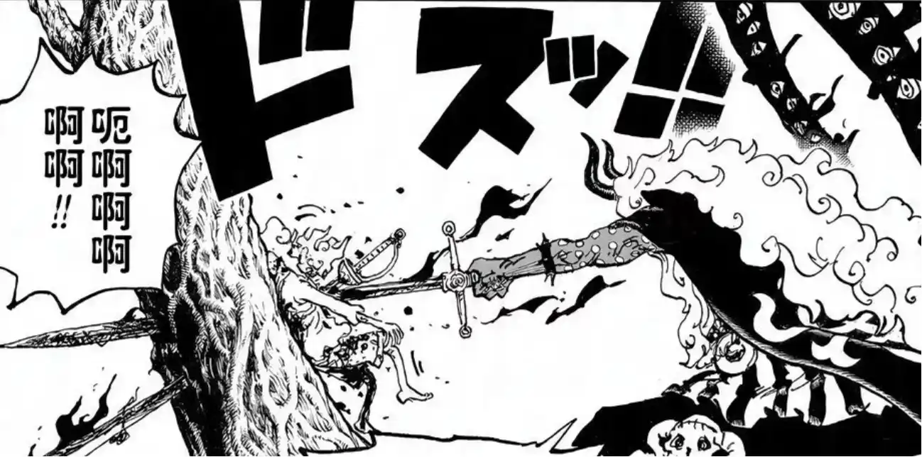 海賊王1191話：山治不敵麒麟戈姆聖，鷹眼一刀秒殺黃猿