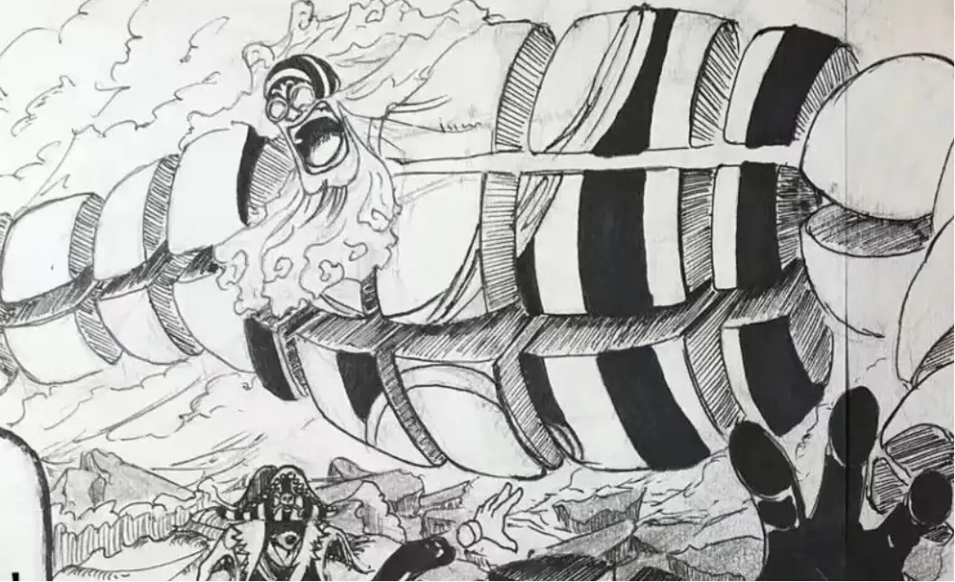 海賊王1195話：神團大美女霸氣出擊，小丑巴基秒殺巴傑斯