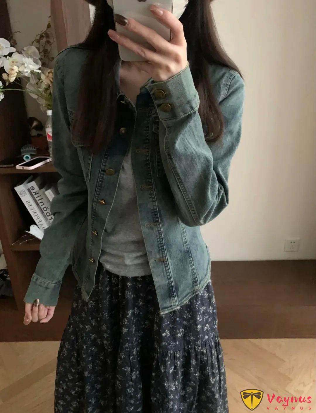 碎花半裙穿搭灵感