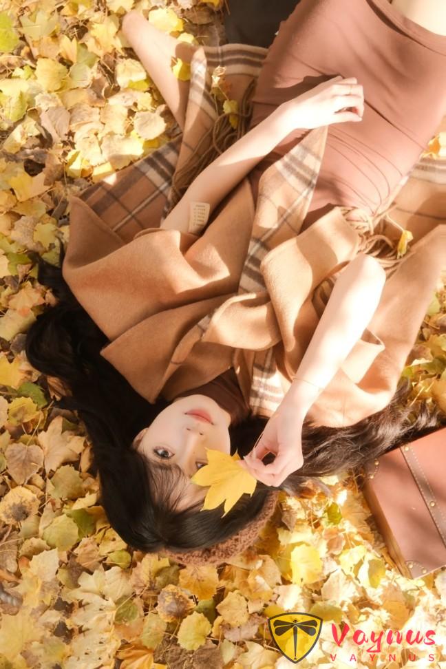 9个秋天枫叶拍照姿势,温柔又高级,轻松拍出浪漫的油画感大片