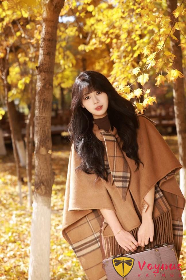 9个秋天枫叶拍照姿势,温柔又高级,轻松拍出浪漫的油画感大片