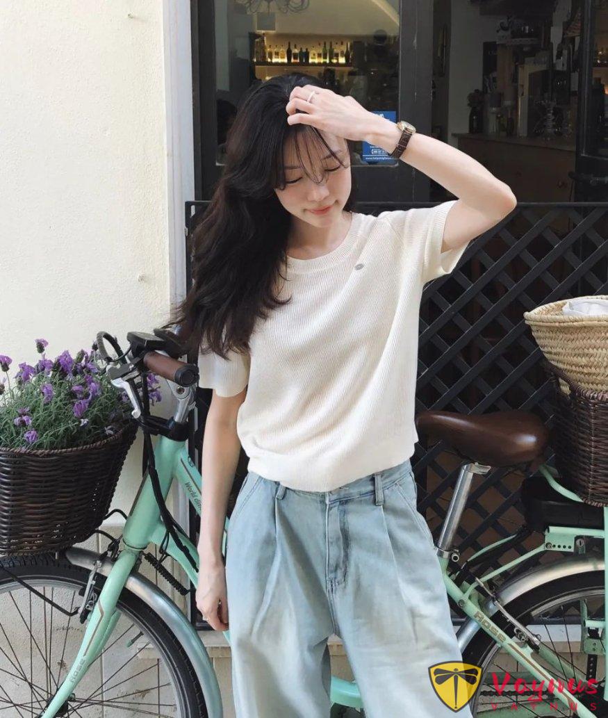 温柔夏季针织穿搭