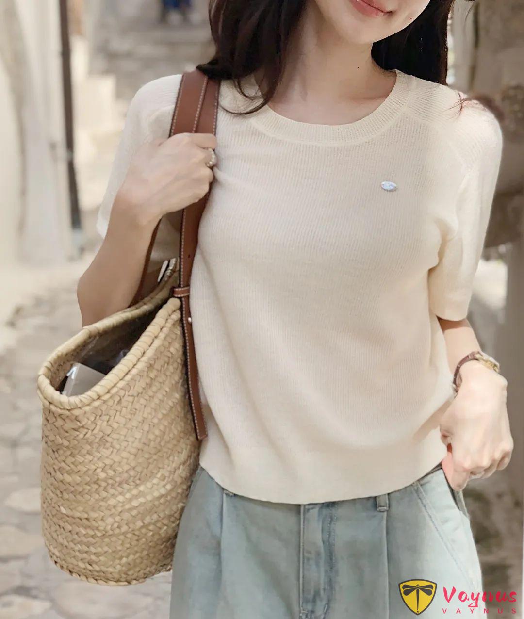 温柔夏季针织穿搭
