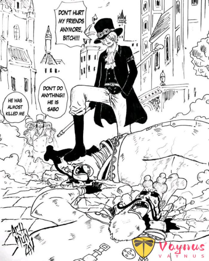 海贼王1182话：乌索普对战伊姆大人，萨博脚踩天龙人，太霸气了