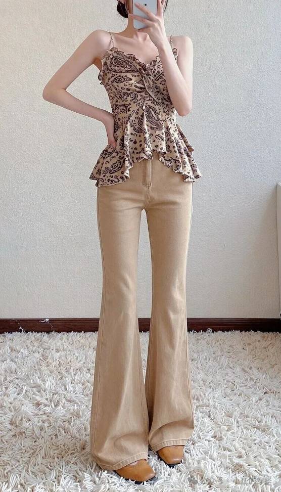 小個子和大碼女生都愛的闊腿褲,怎麼穿都舒服,百搭不挑身材