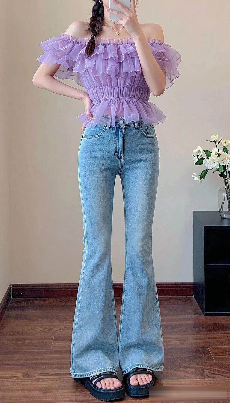 小個子和大碼女生都愛的闊腿褲,怎麼穿都舒服,百搭不挑身材