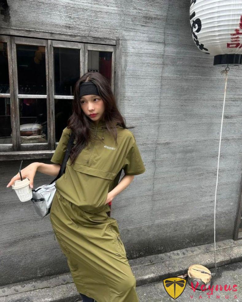 橄欖綠美式復古風穿搭